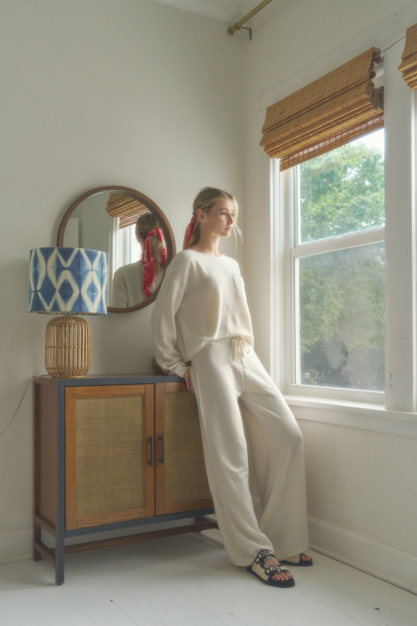 Front Pocket Crewneck Sweater