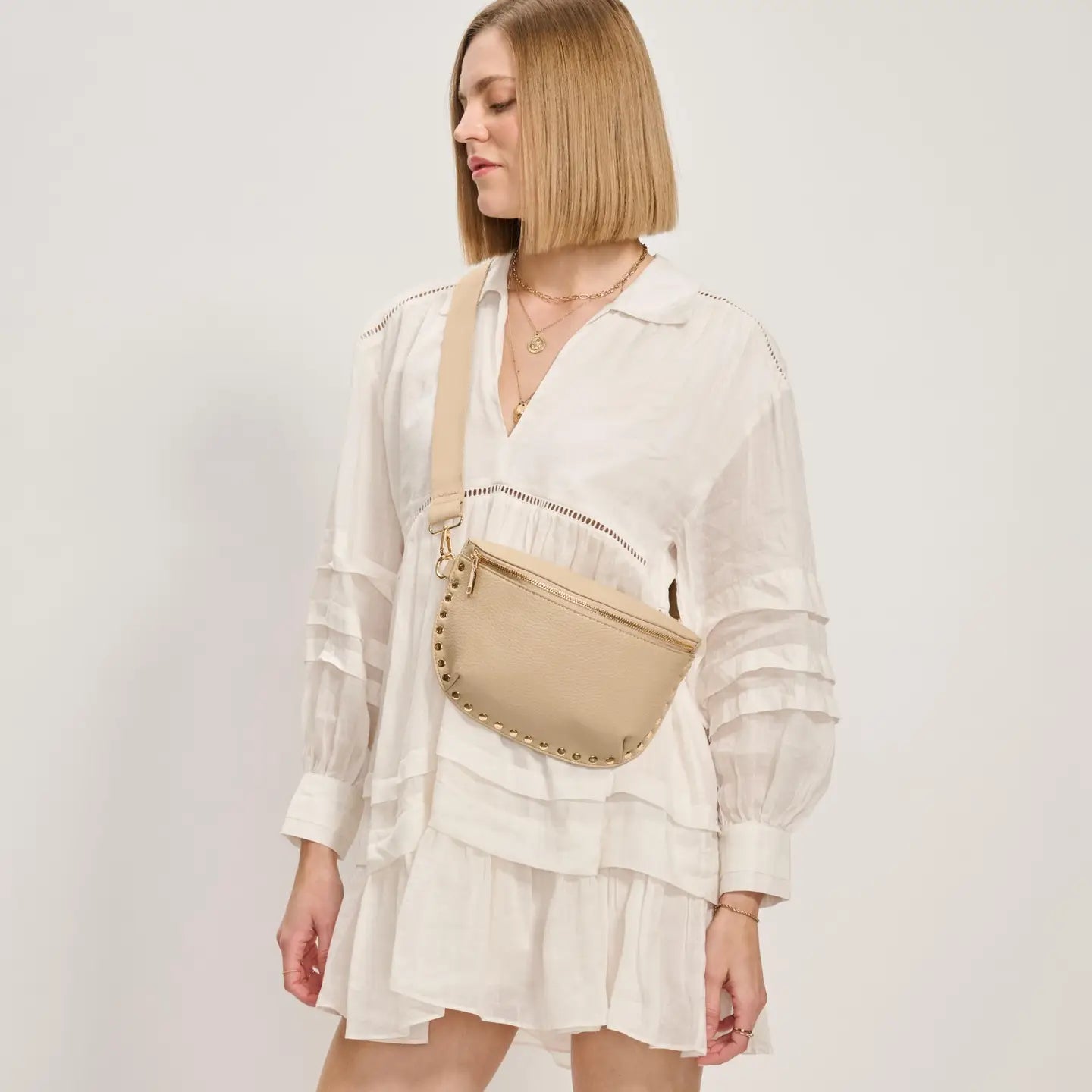 Gizelle Leather Belt Bag