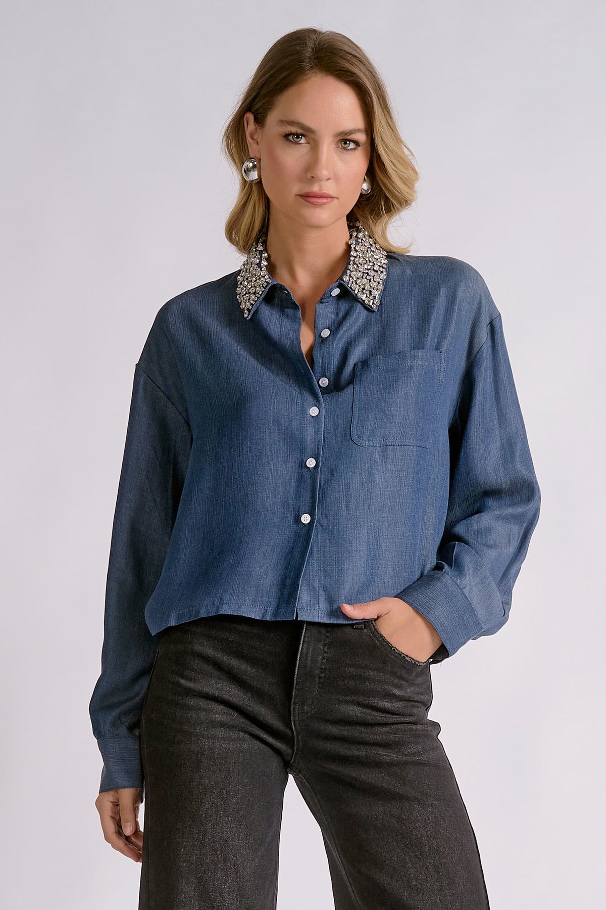 Stone Collar Top