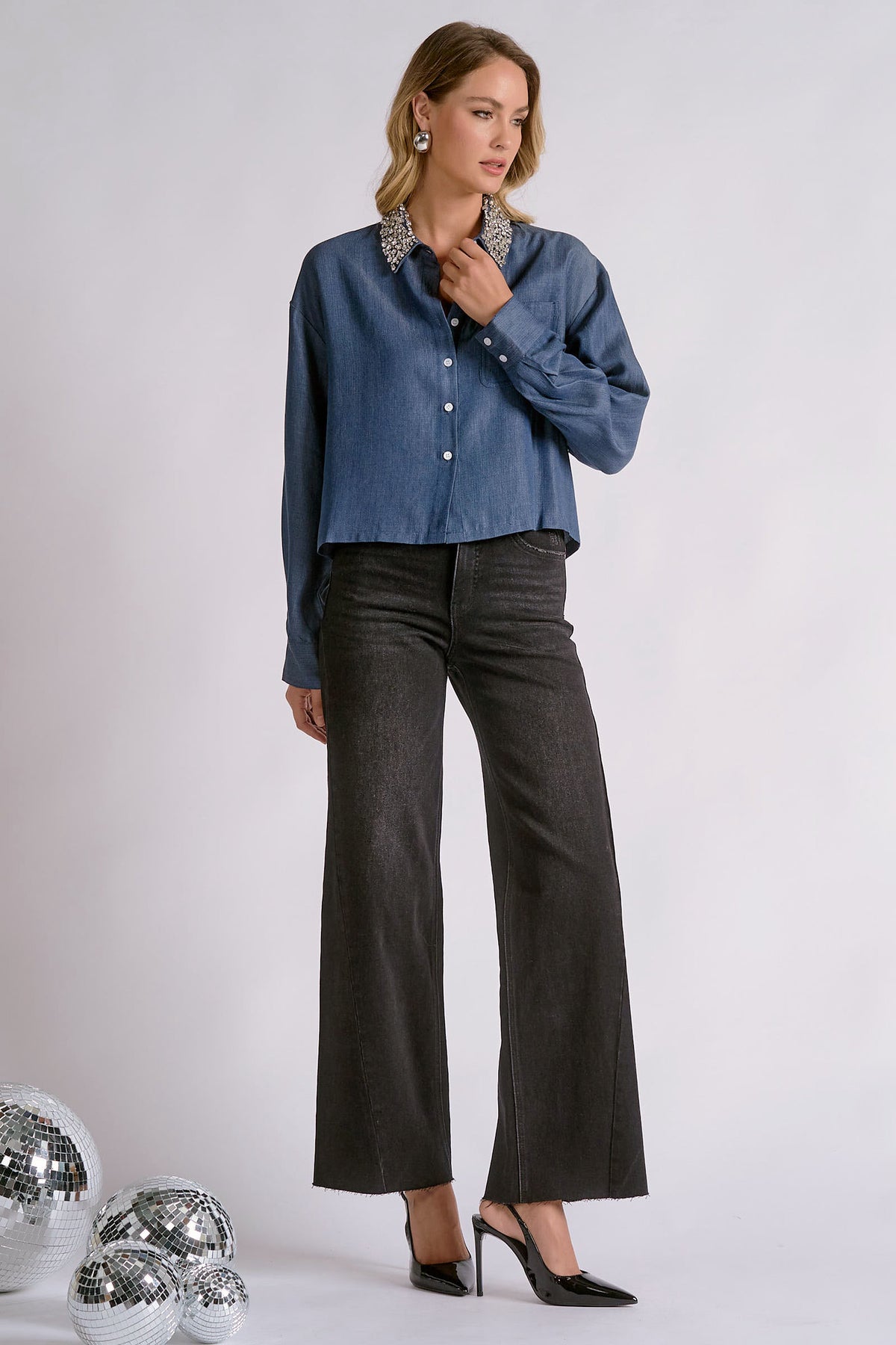 Stone Collar Top
