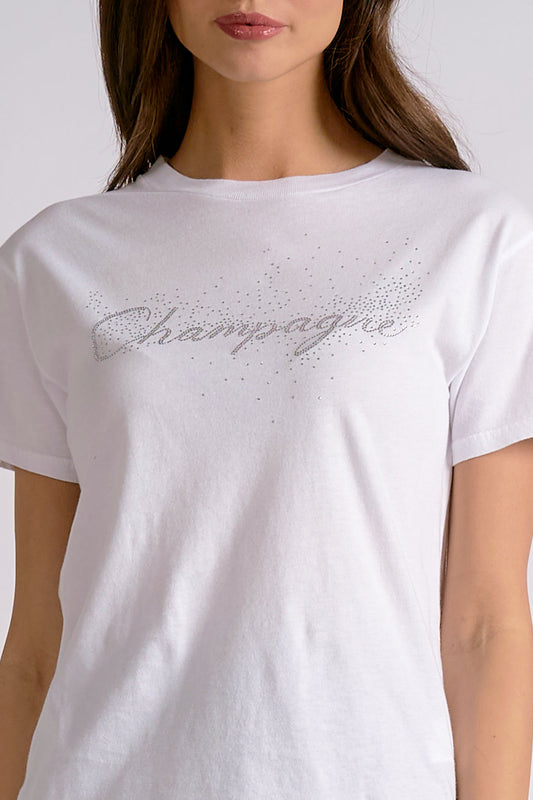 "Champagne" Crewneck Tee