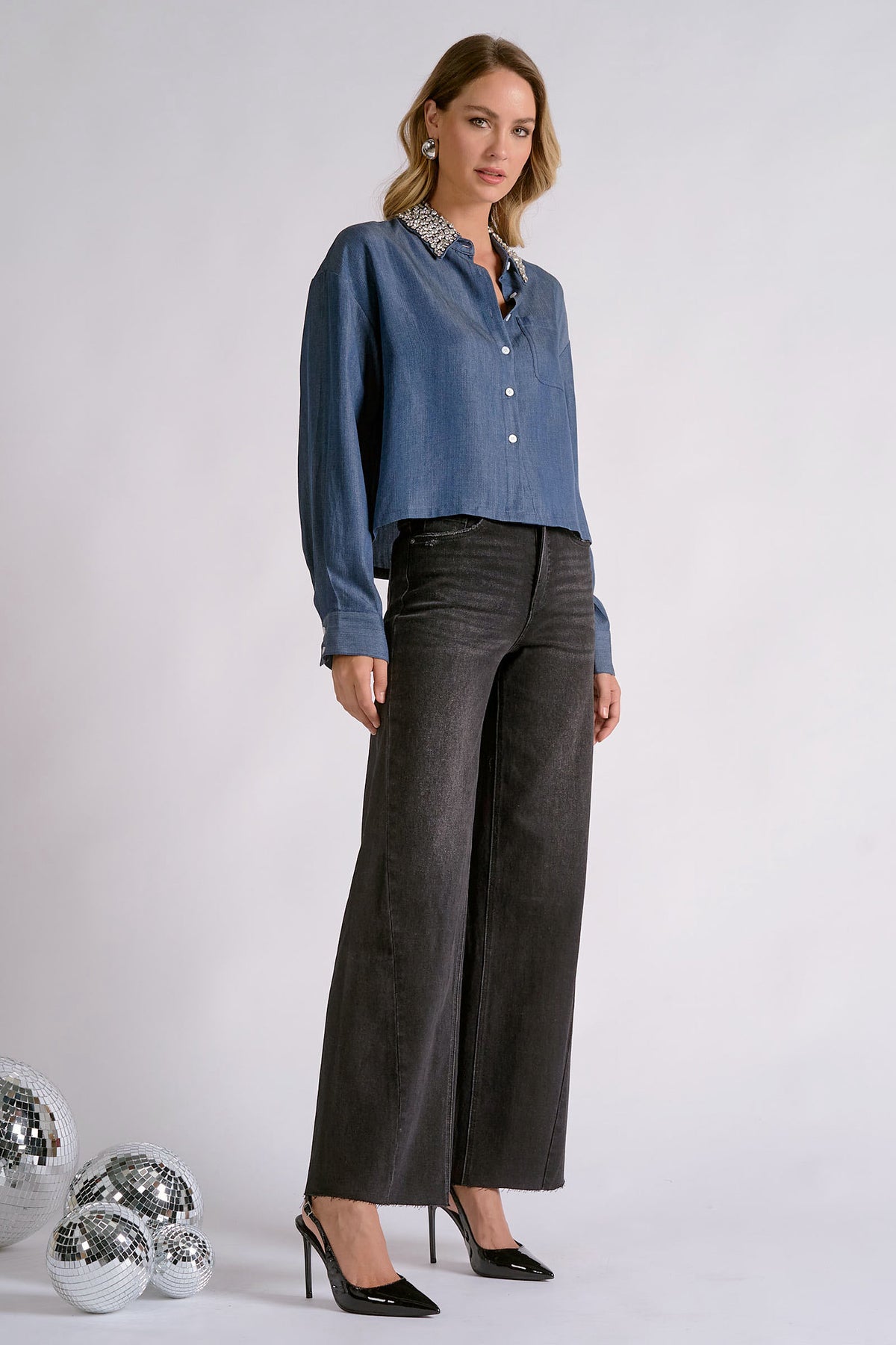 Stone Collar Top