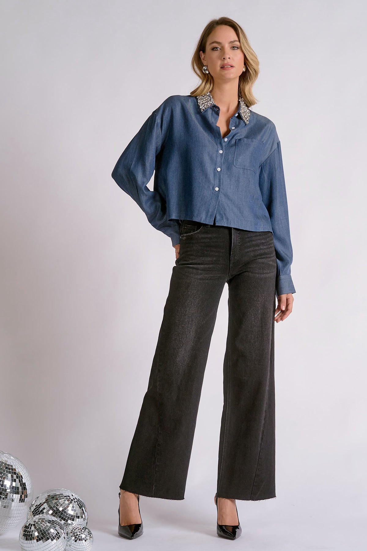Stone Collar Top