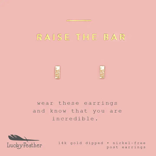 NEW MOON RAISE THE BAR EARRINGS