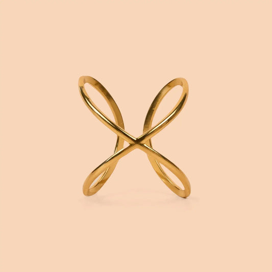Xo Ring - 18K Gold Plated