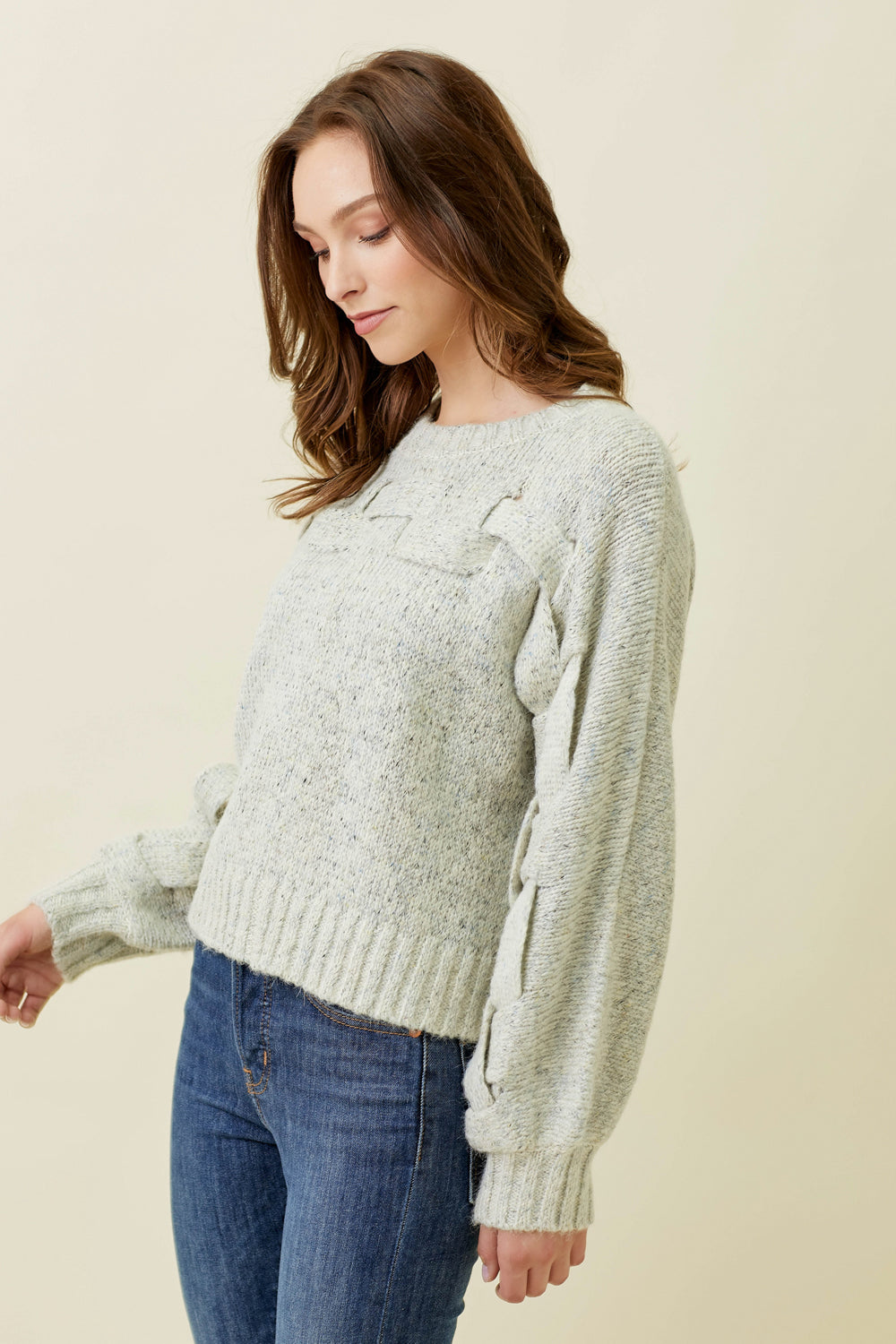Front Weaving Sweater