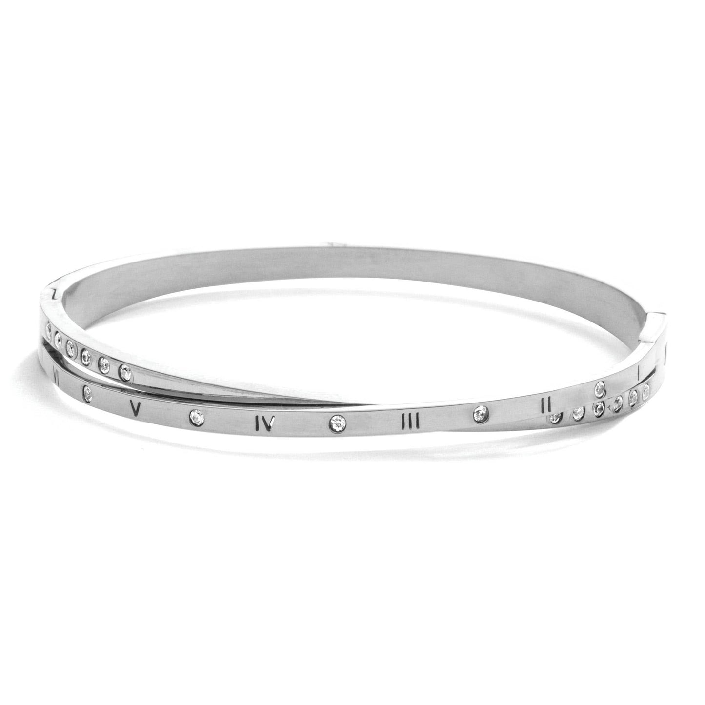 DELICATE CRISS CROSS HINGED BRACELET