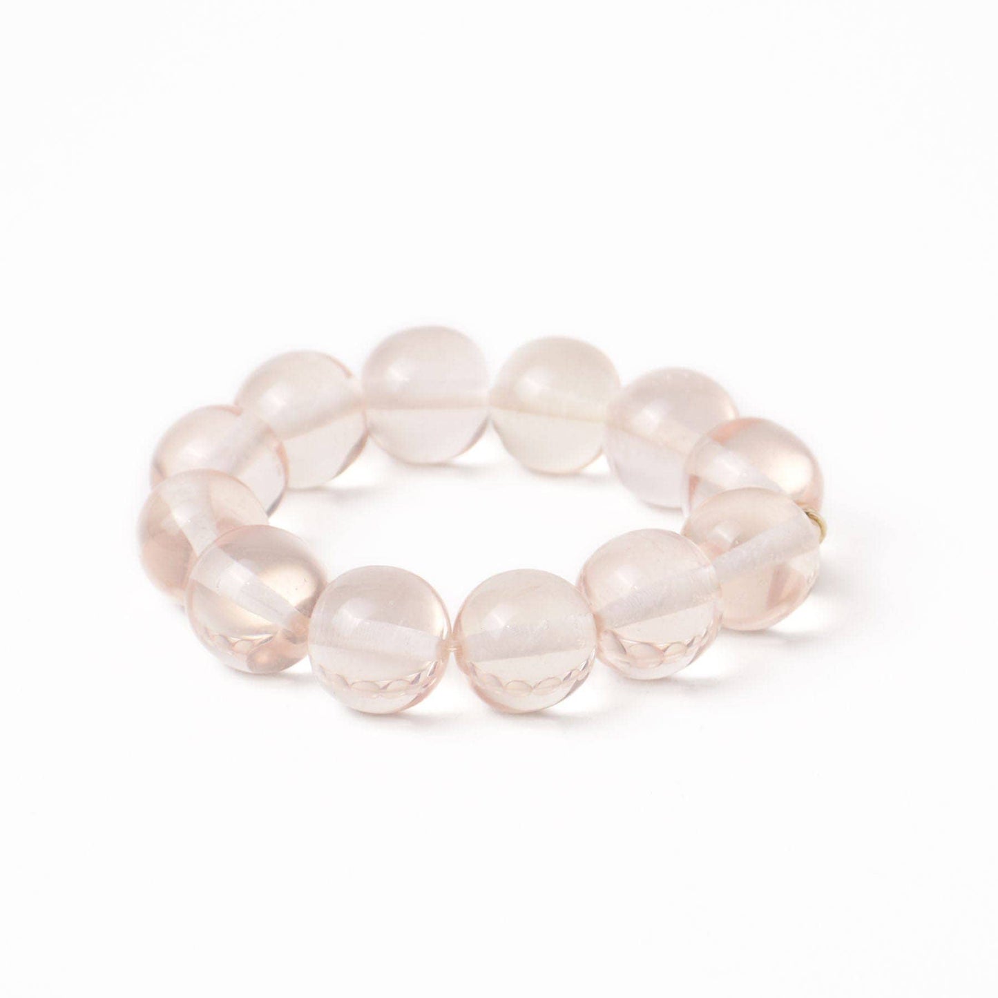 Cece Large Resin Bead Bracelet - Clear