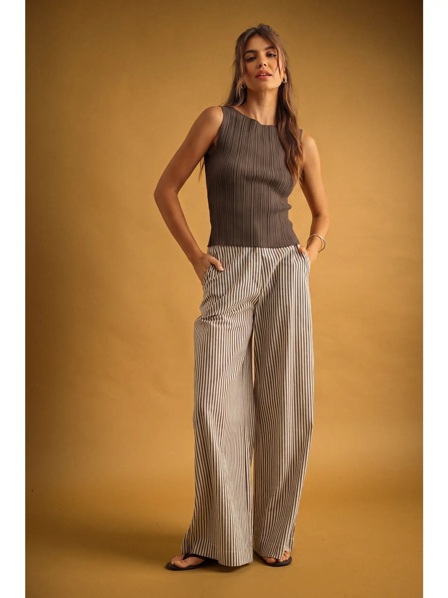 Viscose Ribbed Knitted Top