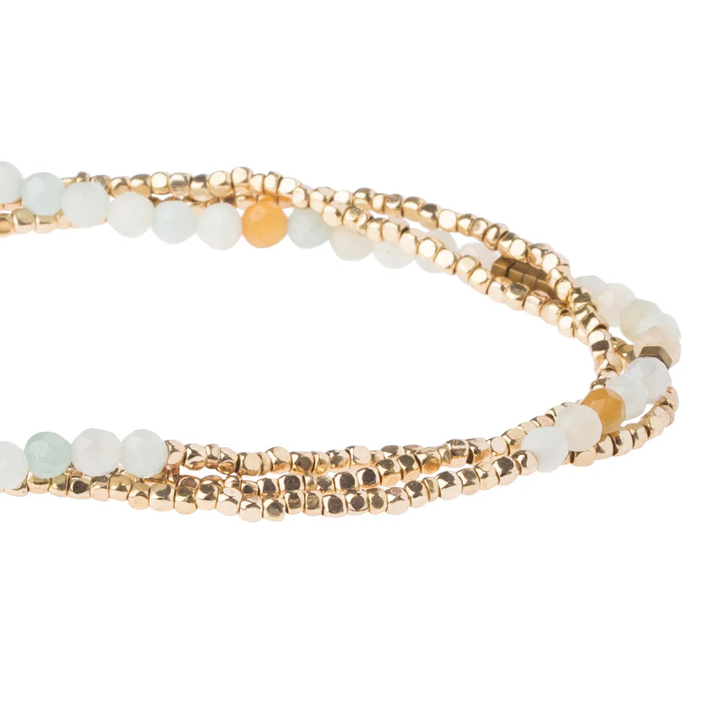 DELICATE STONE BRACELET/NECKLACE AMAZONITE - STONE OF COURAGE