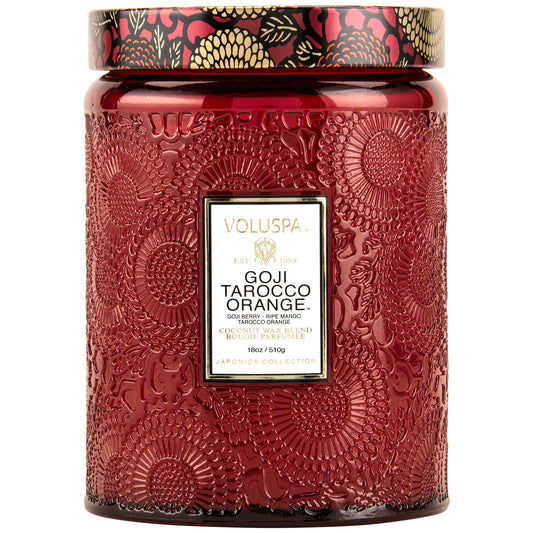 GOJI TAROCCO ORANGE|LARGE JAR CANDLE