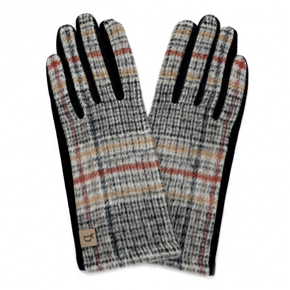 Plaid Print Gloves