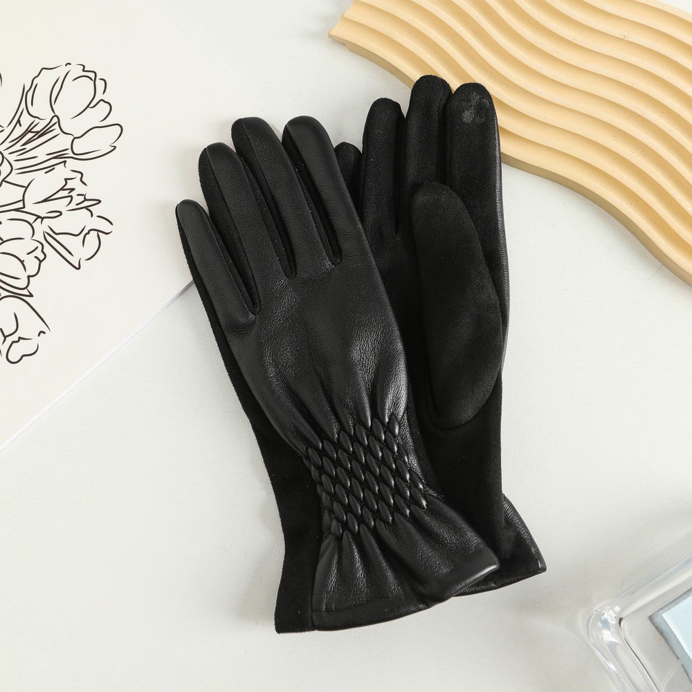 Quilt Detail Gloves