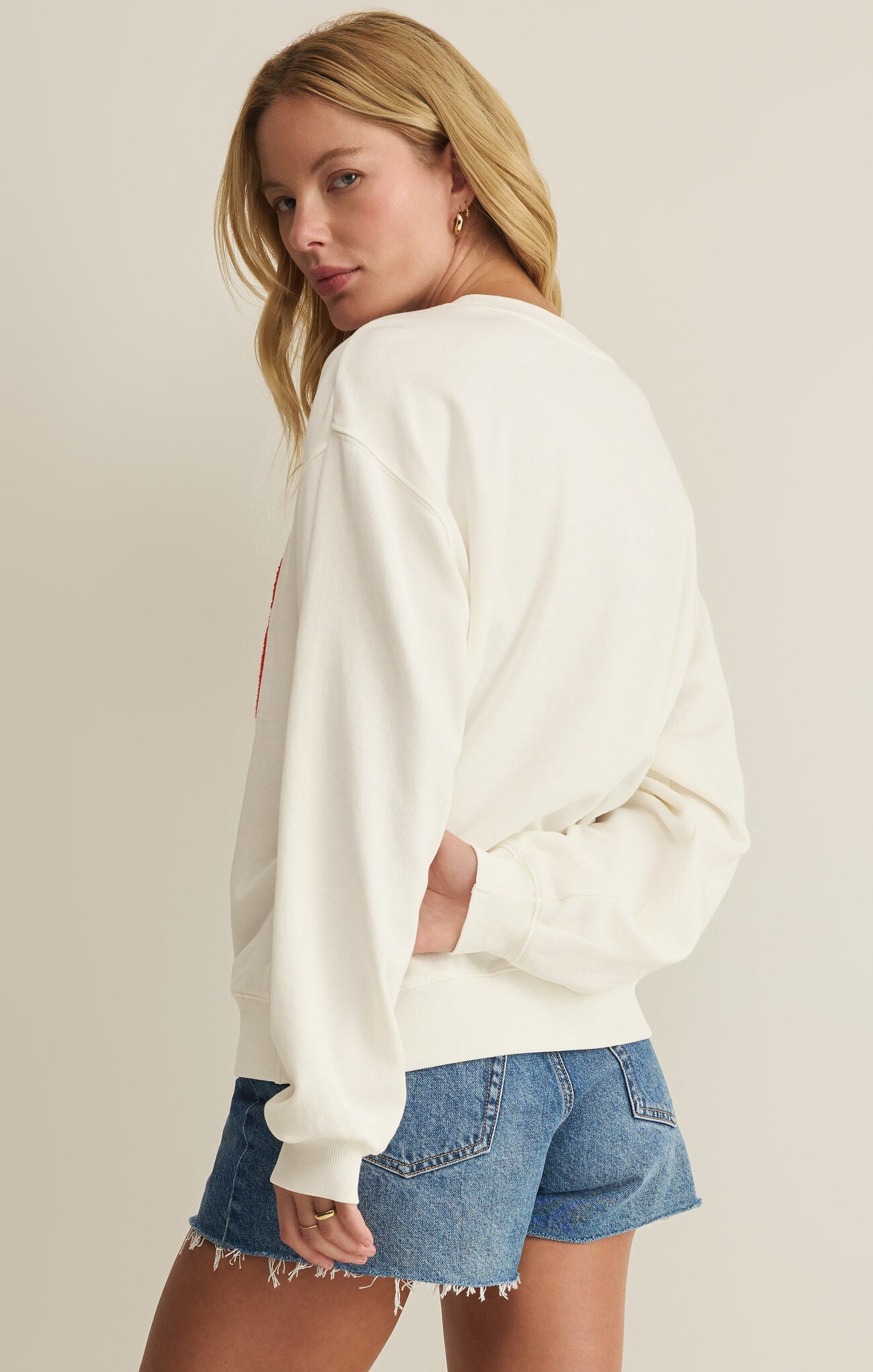 Z SUPPLY USA Boyfriend Sweatshirt