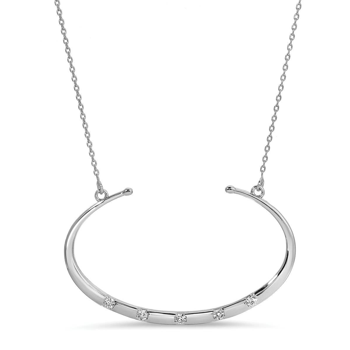 CRESCENT PENDANT NECKLACE