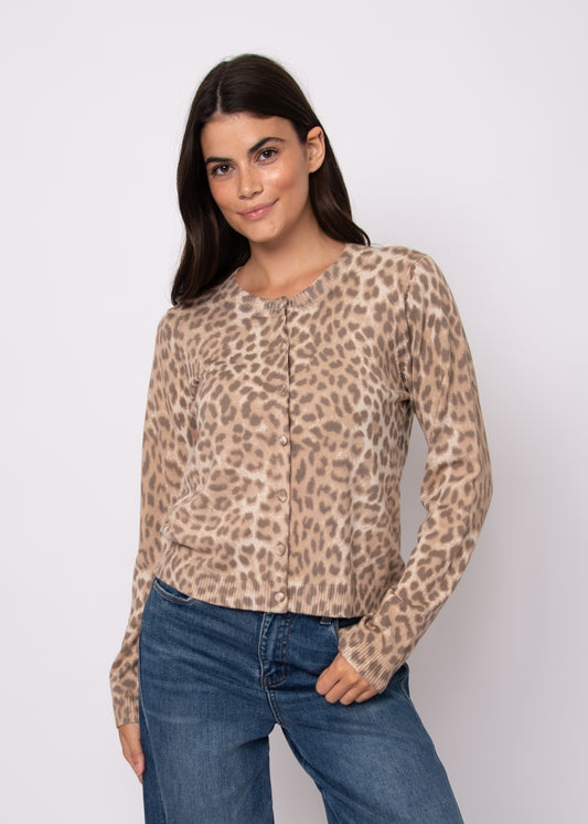 Fantine Long Sleeve Crew Neck Cardigan