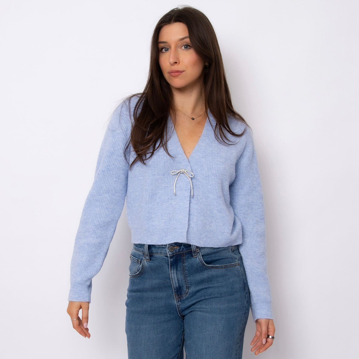 Ghaida Long Sleeve V-Neck Cardigan