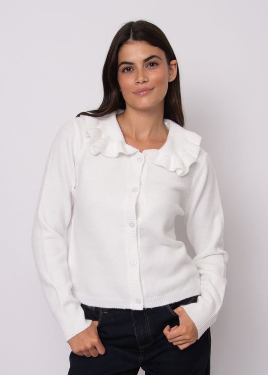 Hydrangea Long Sleeve Shawl Neck Cardigan