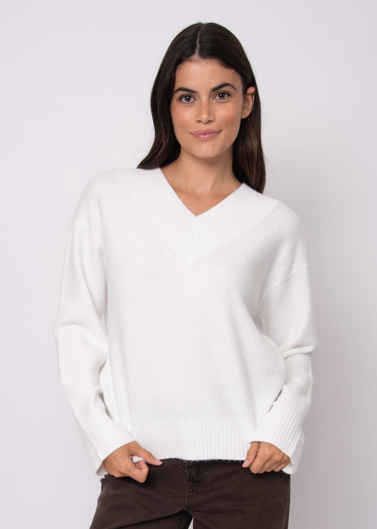 Chandra Long Sleeve V-Neck Sweater