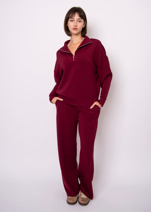 Victoria Soft Knit Pull On Straight Leg Pants