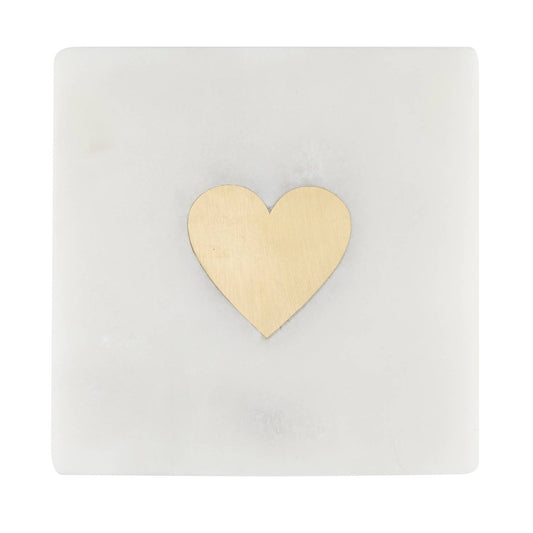 MARBLE COASTERS - HEARTS