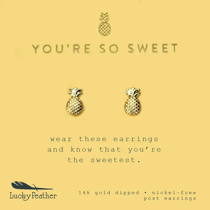 NEW MOON SWEET/PINEAPPLE EARRINGS