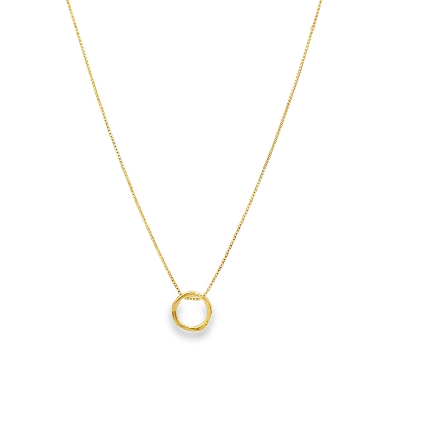 Organic Circle Pendant Necklace