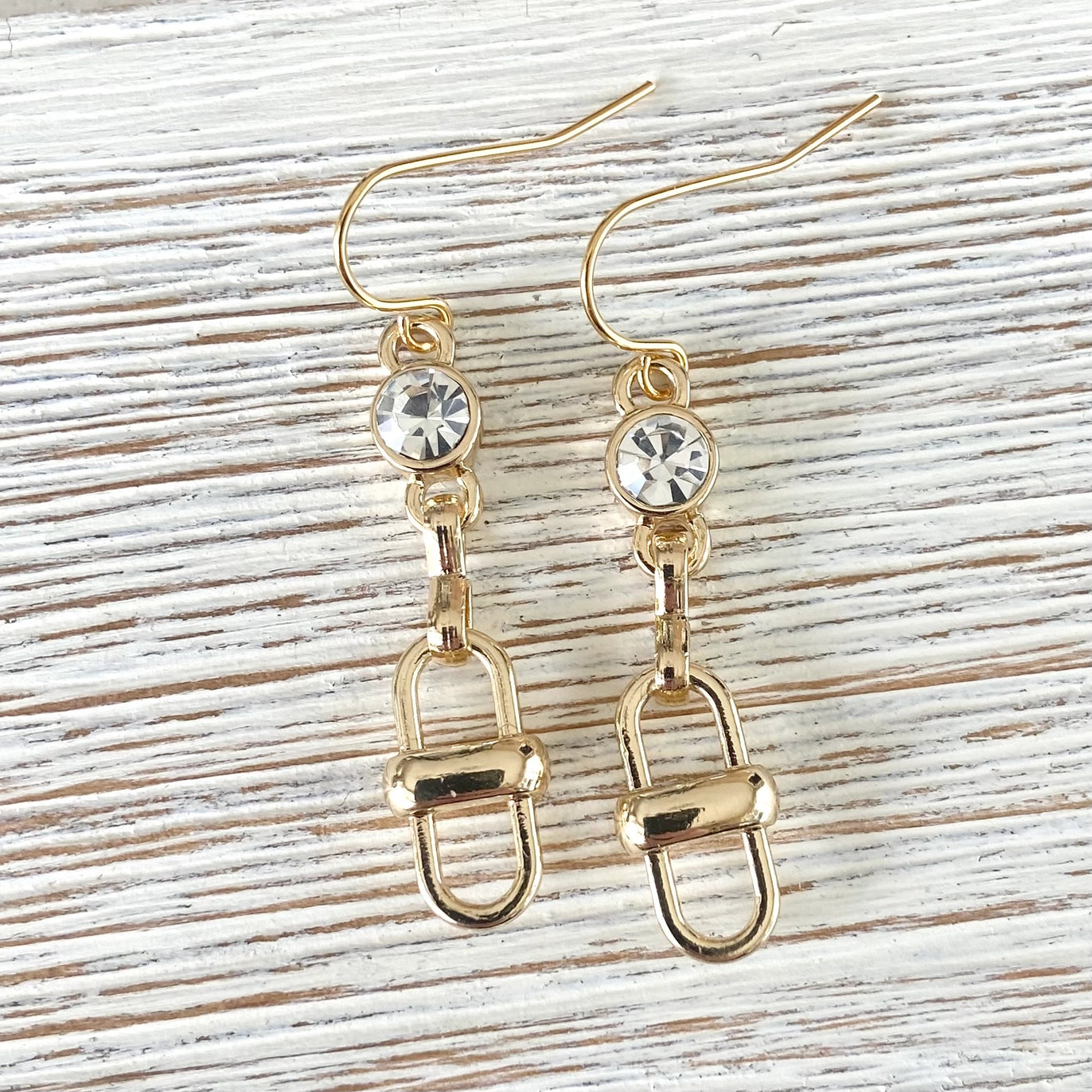 Equestrian Chain Link Earrings