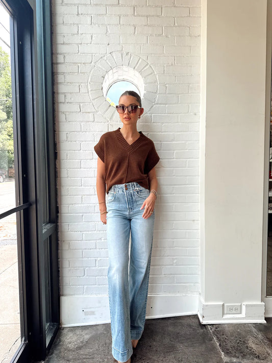 GWYNETH VEST BY KERISMA - ORANGE FLAME