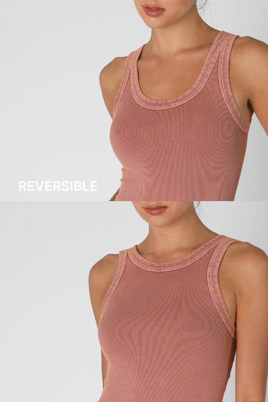 VINTAGE REVERSIBLE RIBBED TANK TOP