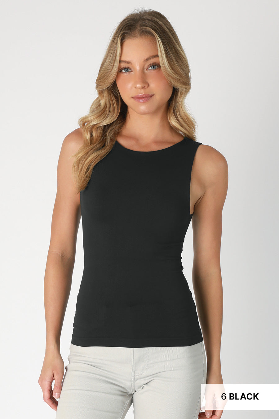 CLEAN LINE BOAT NECK TANK TOP