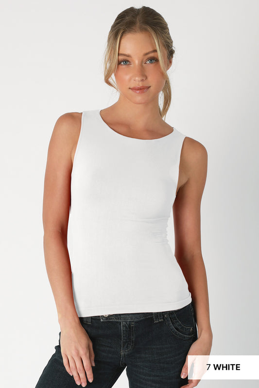 CLEAN LINE BOAT NECK TANK TOP