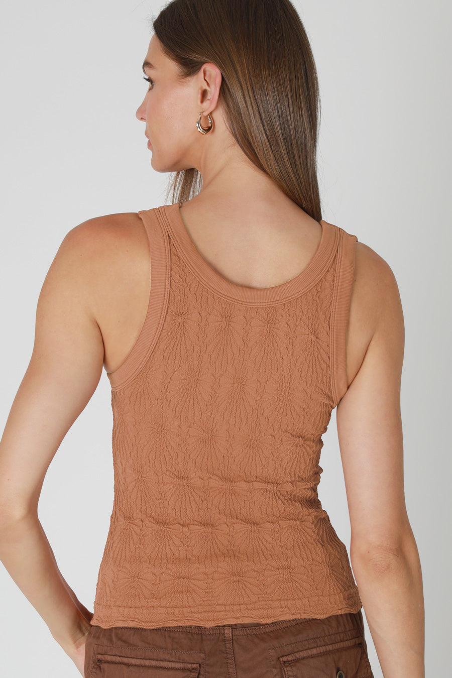 Reversible Lace Textured Tank Top