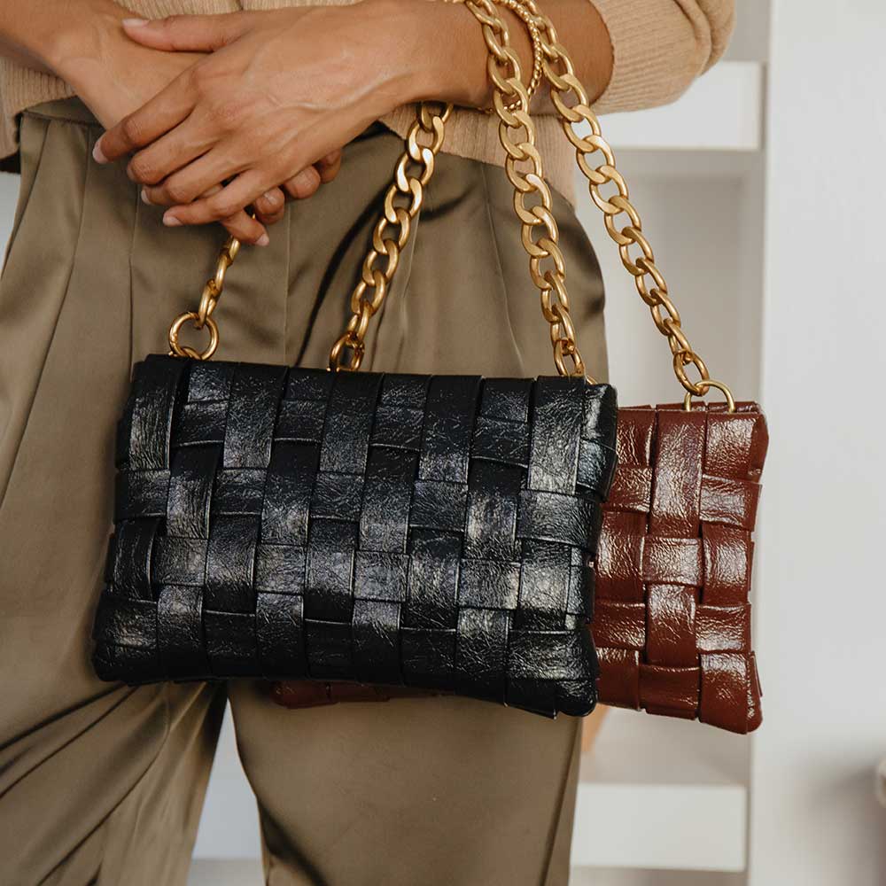Mimie Pewter Recycled Vegan Crossbody Bag