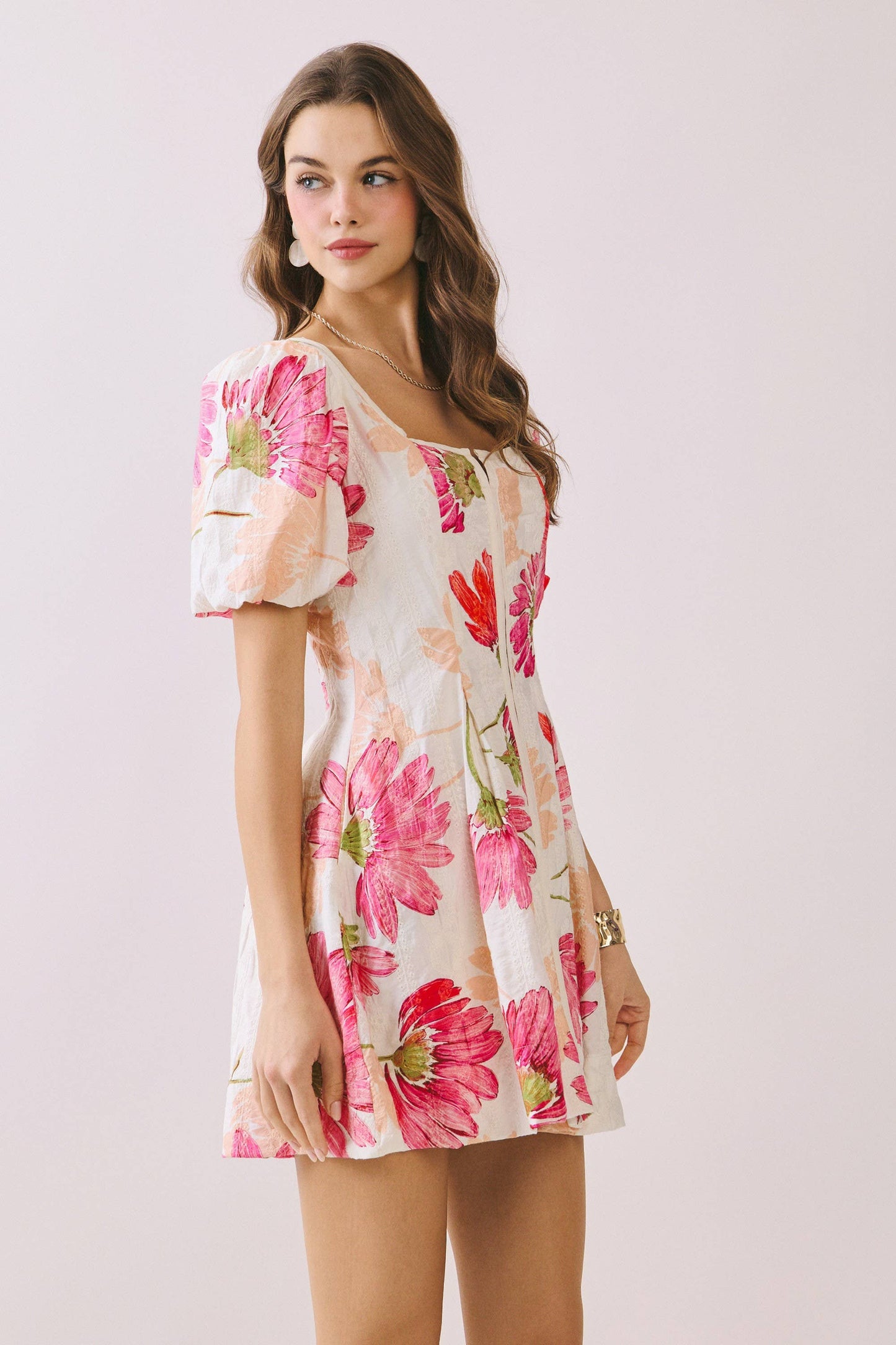 Floral Print Flare skirt Fit And Flare Mini Dress