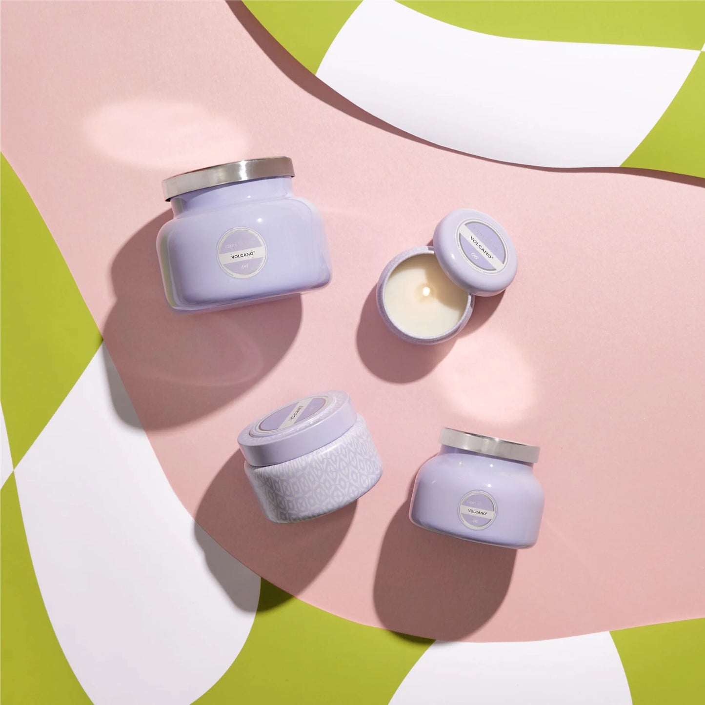 VOLCANO LAVENDER PETITE CANDLE, 8 OZ.