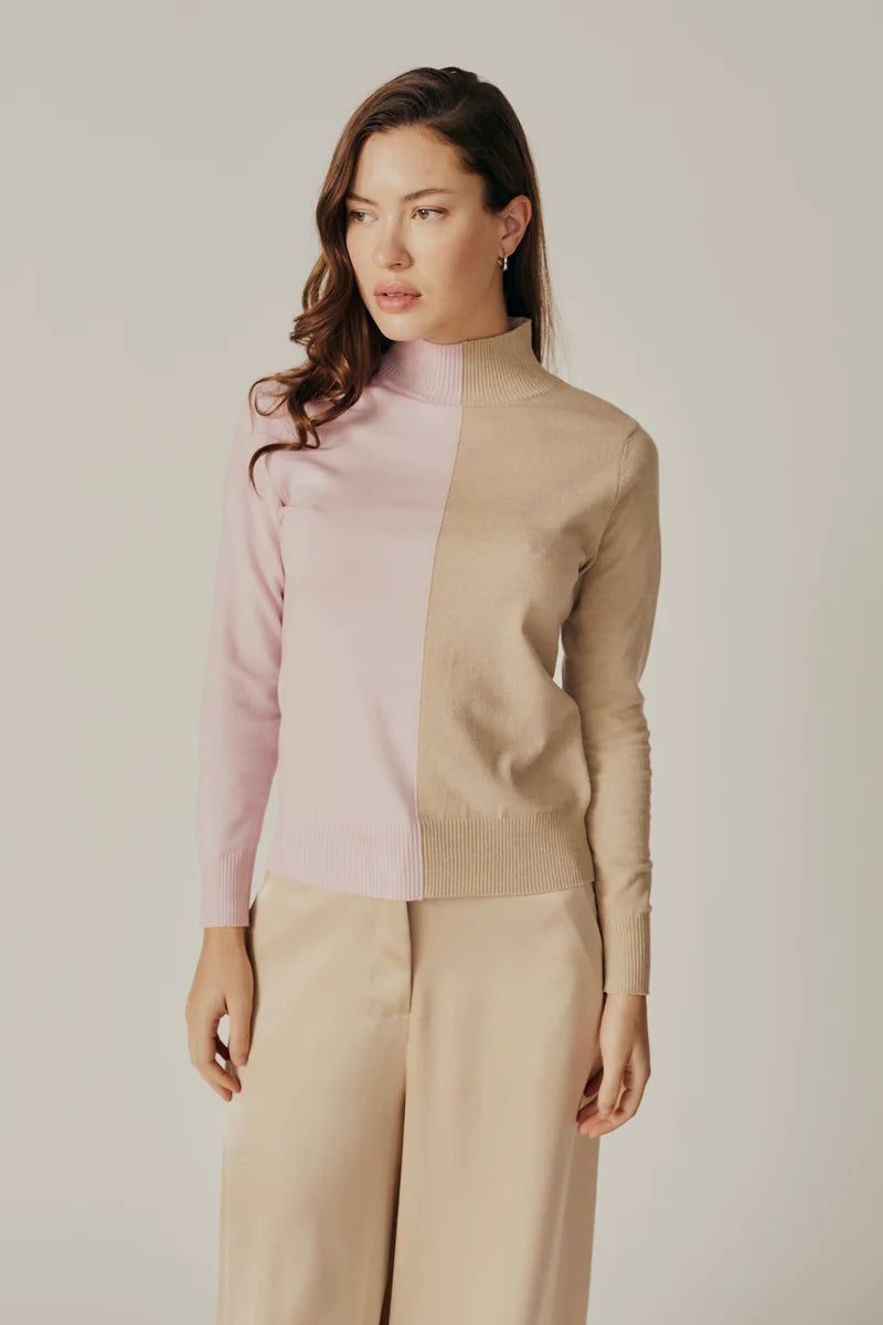 DELUC SILENE COLORBLOCK SWEATER