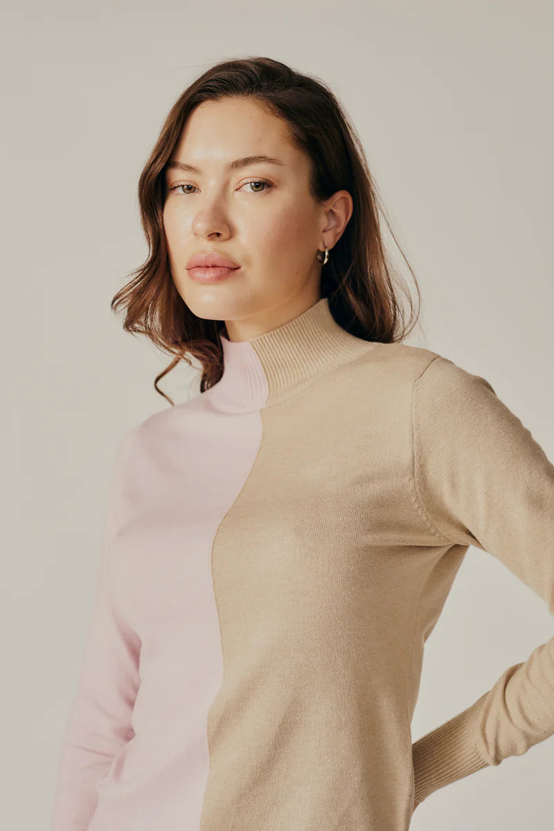 DELUC SILENE COLORBLOCK SWEATER