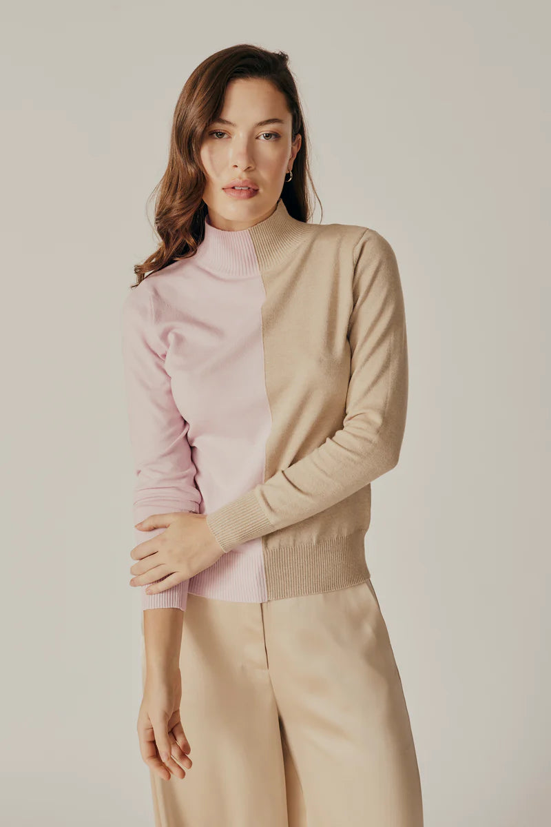 DELUC SILENE COLORBLOCK SWEATER