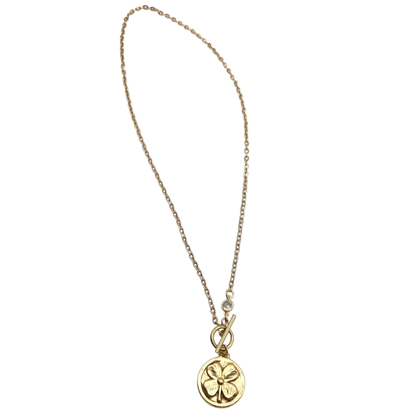 Claddagh & Clover Medallion Necklace