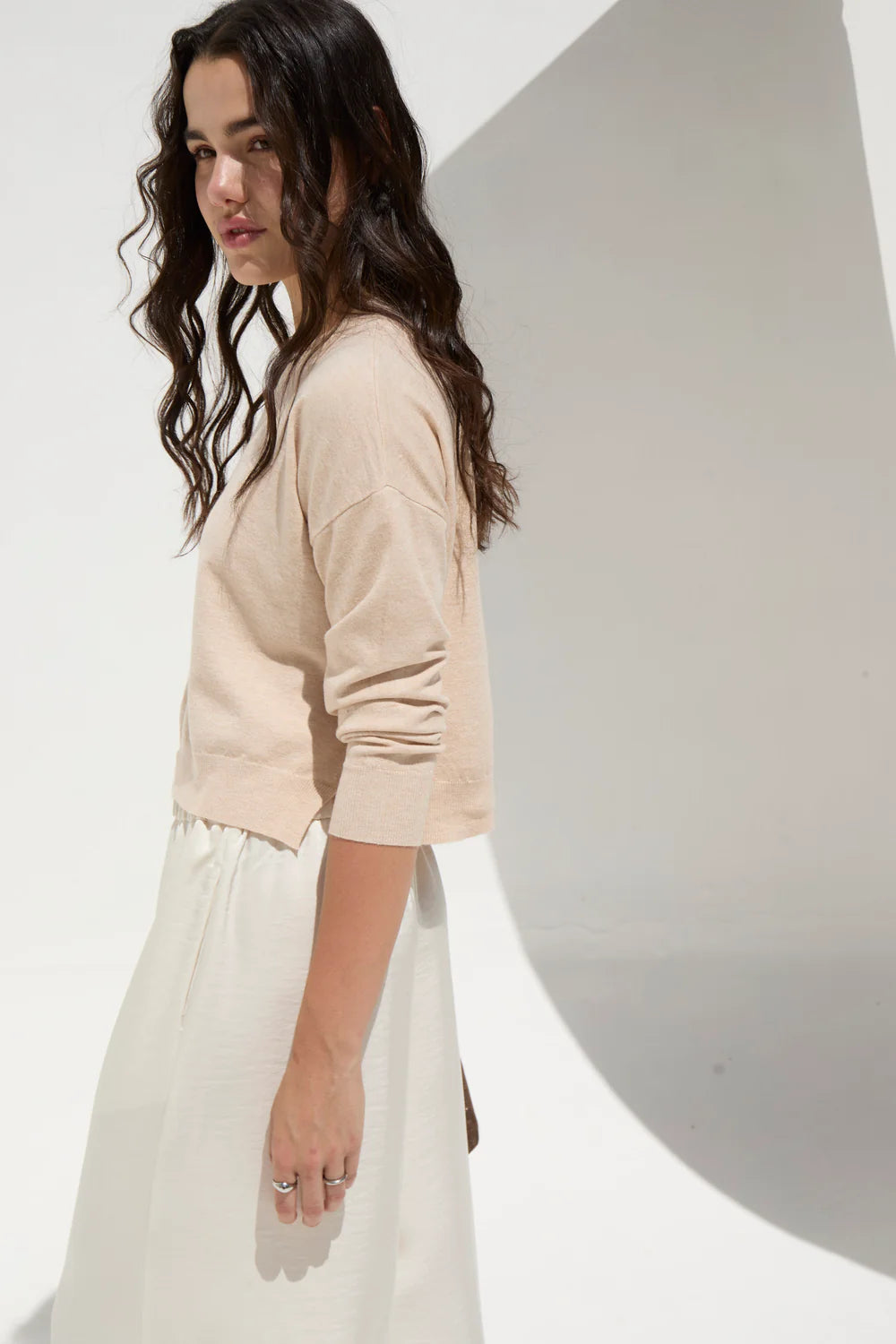 DELUC POLLY SWEATER SUMMER - ECRU MELANGE