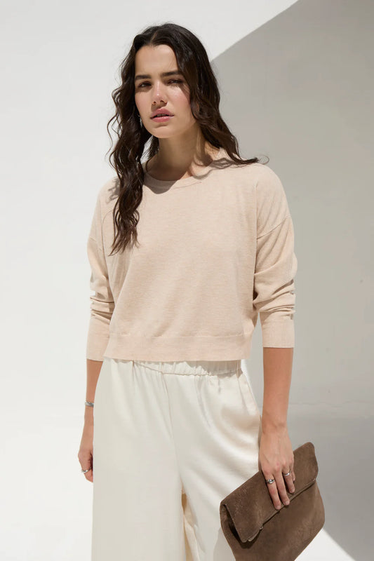 DELUC POLLY SWEATER SUMMER - ECRU MELANGE