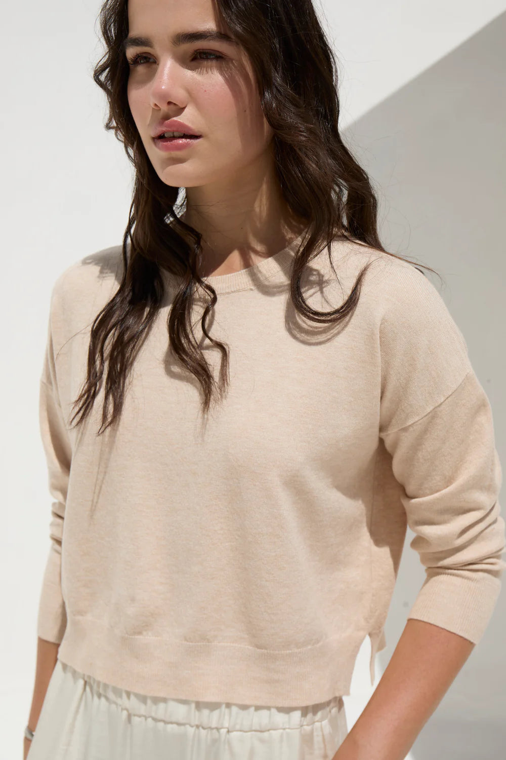 DELUC POLLY SWEATER SUMMER - ECRU MELANGE