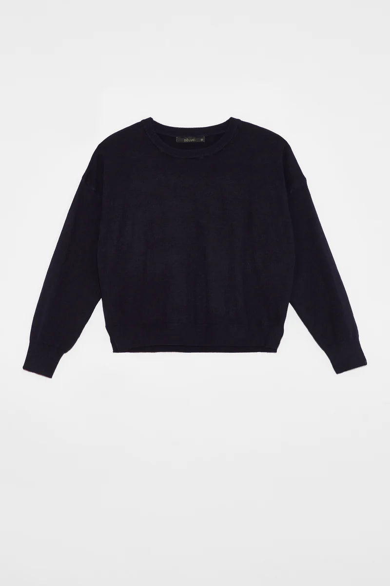 DELUC POLLY SWEATER - BLACK