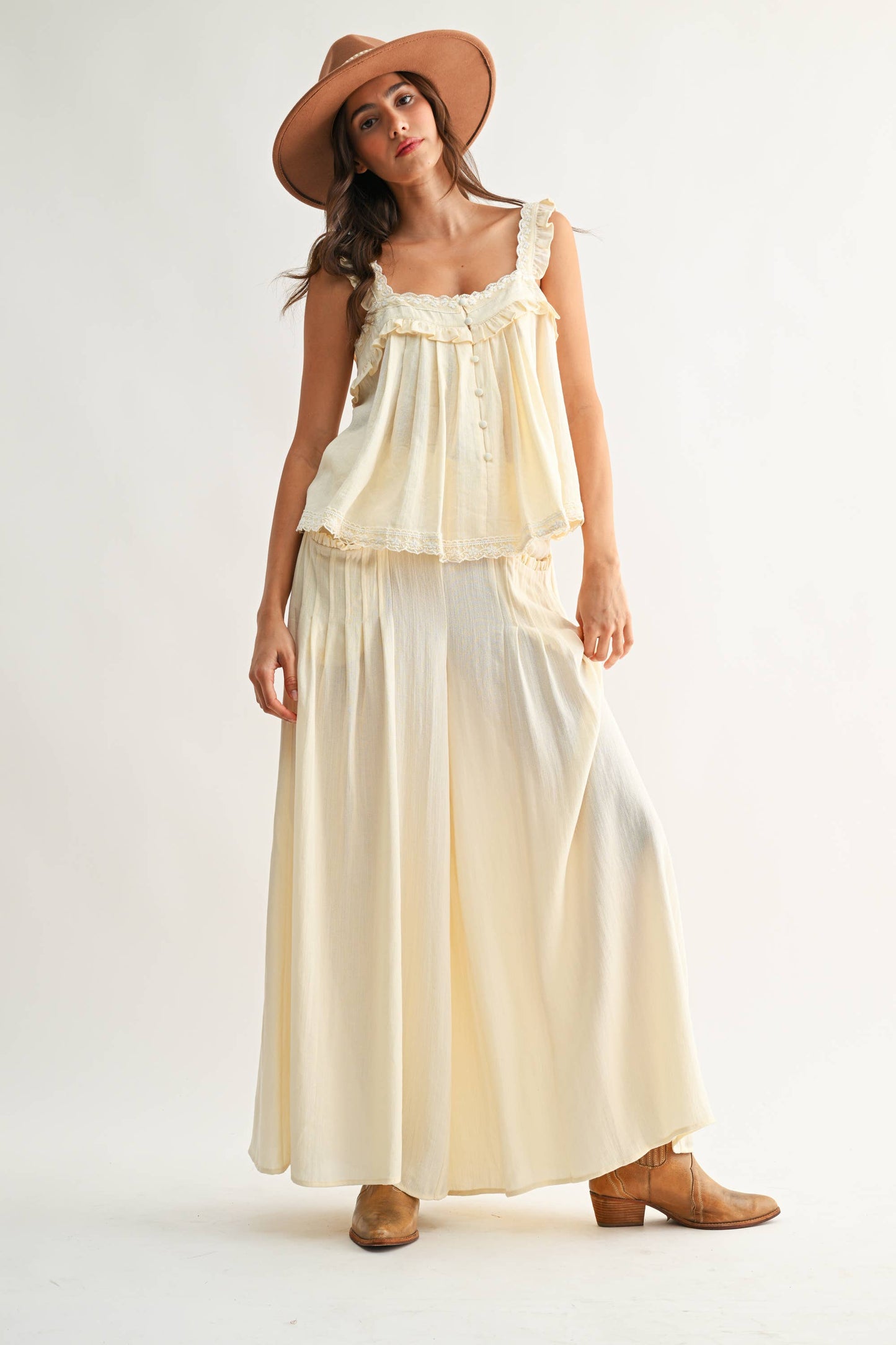Wide-Leg Palazzo Pants