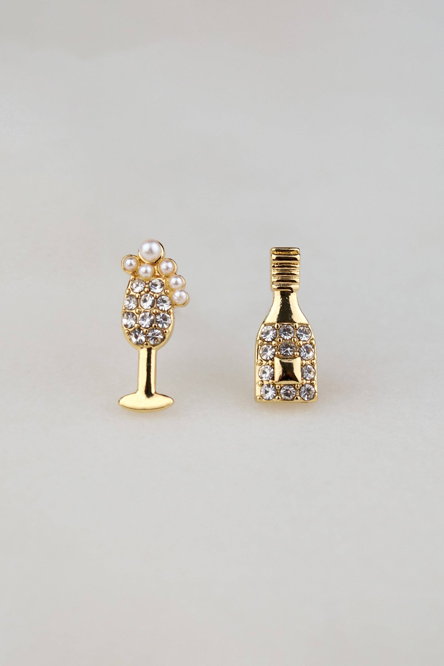 Bubbles Studs - 18K Gold Plated + CZ