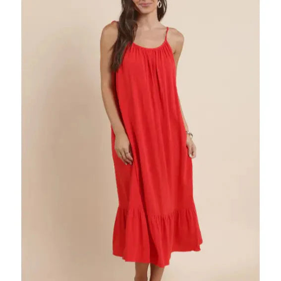 SUGARLOAF TIE STRAP FLOWY MAXI