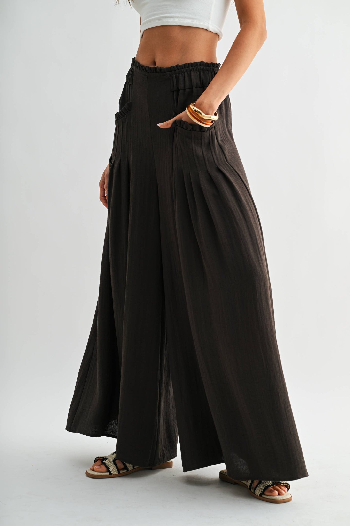Wide-Leg Palazzo Pants