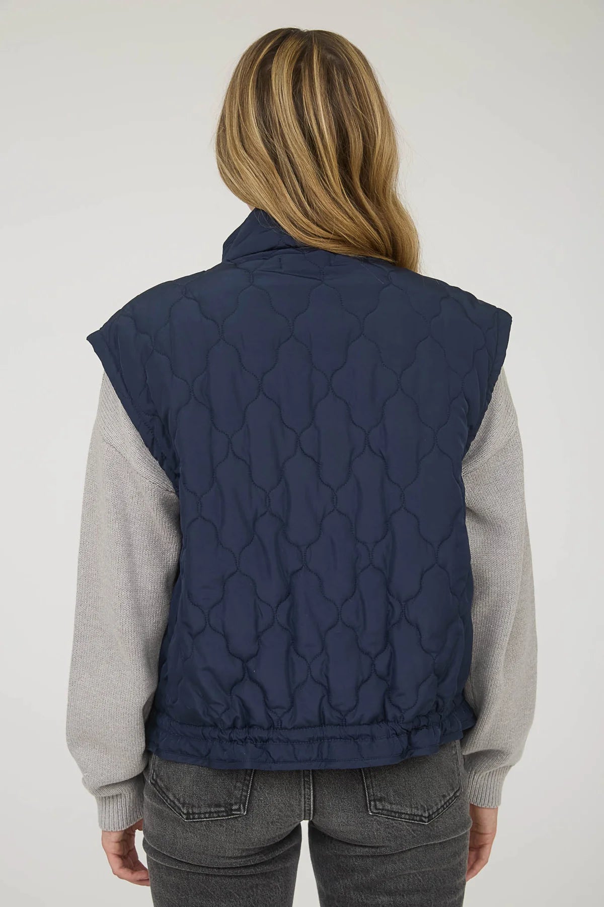 Tie Detail Quilted Vest