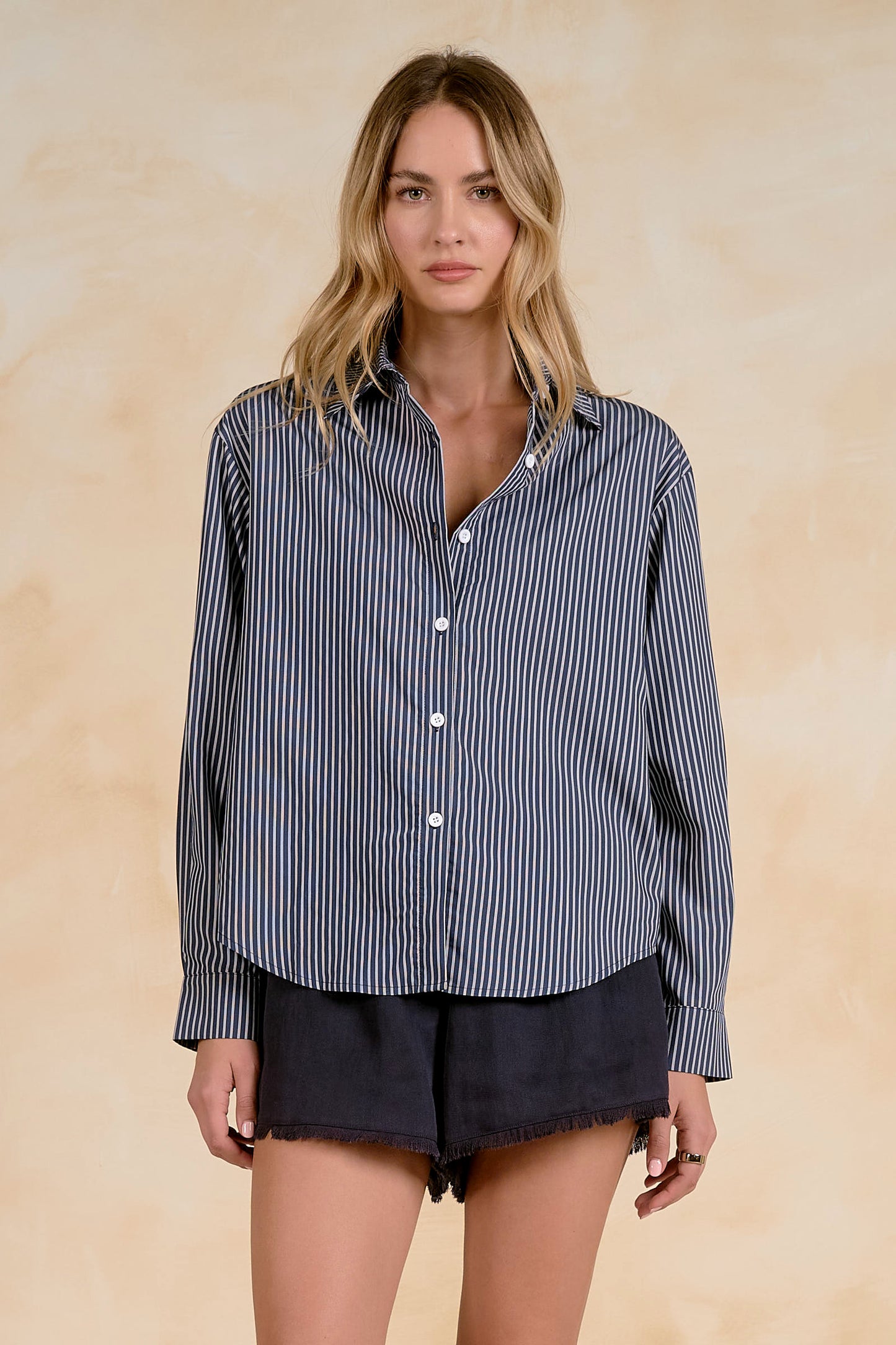 Long Sleeve Open Back Top